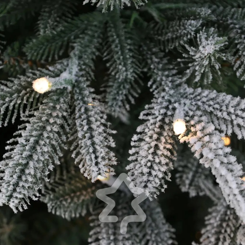 Molid înzăpezit 600 LED 210 cm