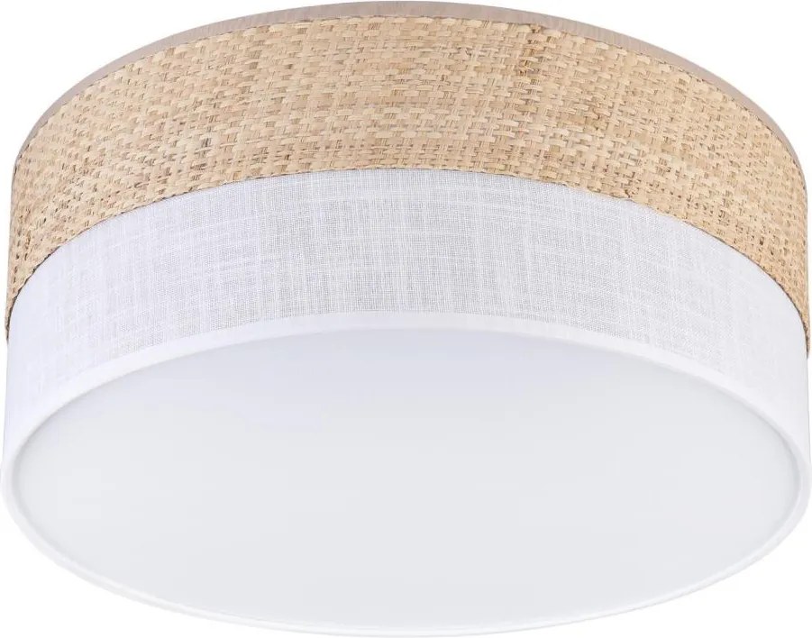 Plafonieră LED SIRJA BOHO, 20 W, 230 V, Ø 35 cm, bej/alb