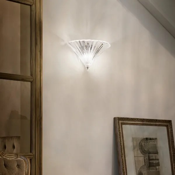 Ideal Lux - Aplica de perete SANTA, 1x E14, 40W, 230V, sticlă transparentă