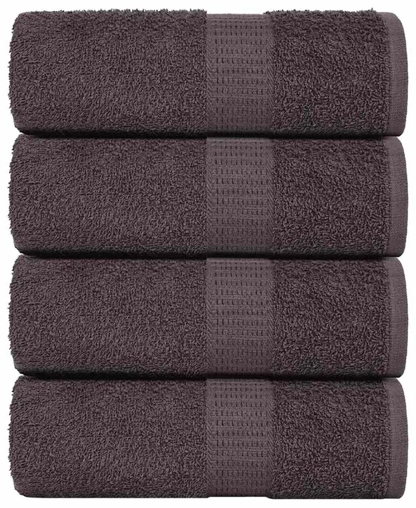 vidaXL Lavete 4 buc Antracit 15x21 cm 360 g/m² 100% bumbac