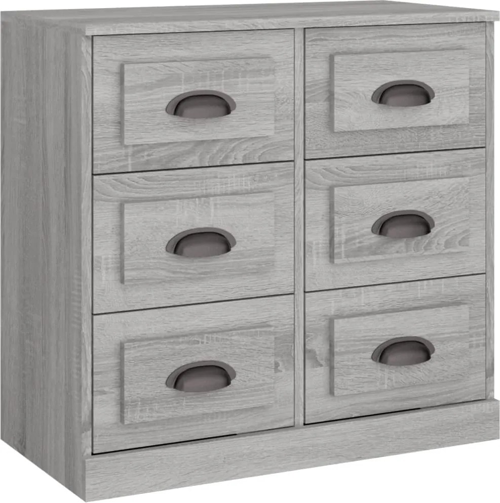 vidaXL Servantă, gri sonoma, 70x35,5x67,5 cm, lemn prelucrat