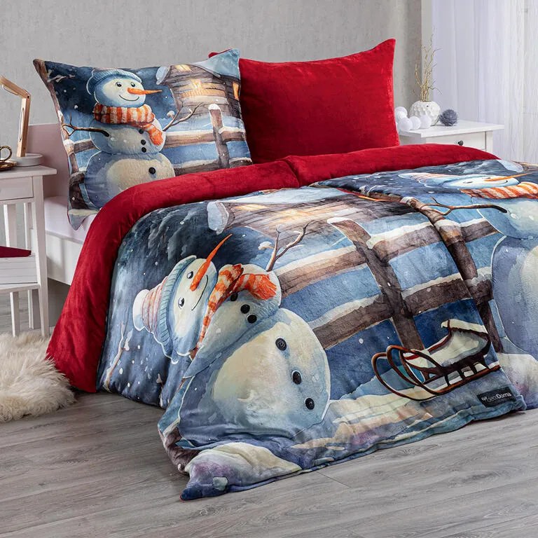 Lenjerie de pat din micropluş OM DE ZĂPADĂ