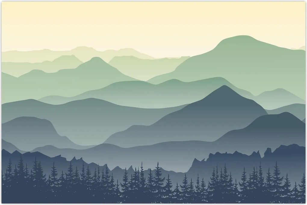 Tablou - Muntele Pădure (90x60 cm)