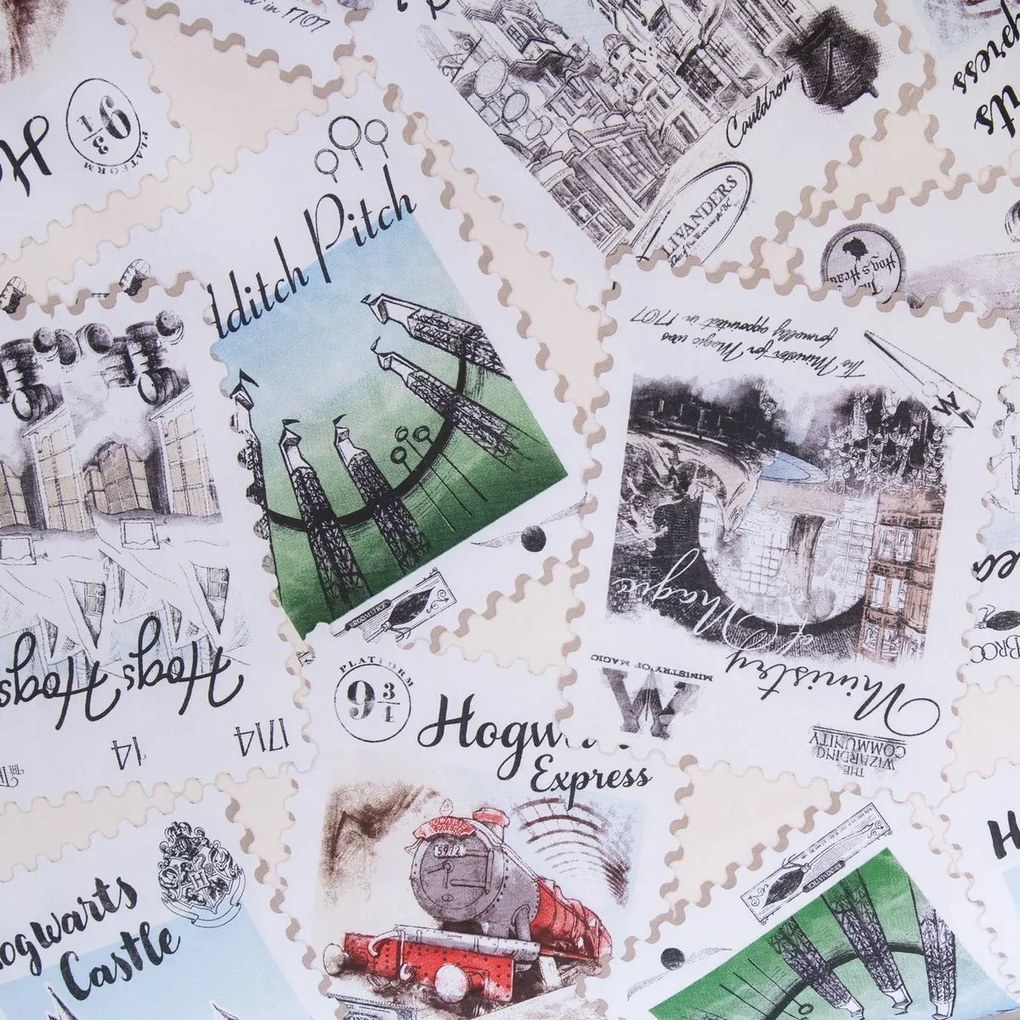 Jerry Fabrics Lenjerie de pat din bumbac Harry Potter Hedwig 02, 140 x 200 cm, 70 x 90 cm