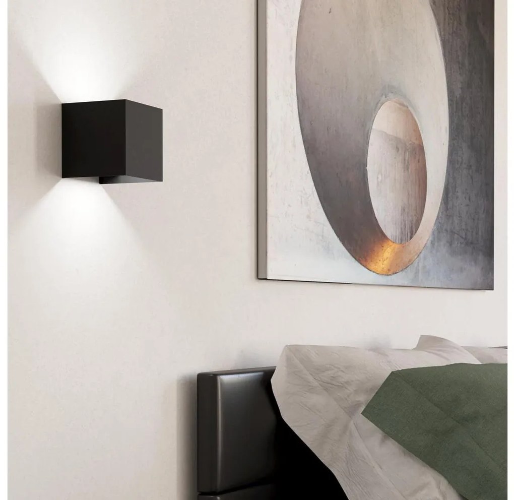 Aplică LED Eglo 901049 VALMONTONE 2xLED/1,5W/230V 3000K negru