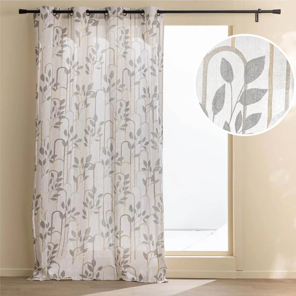 Draperie gri 140x240 cm Roseris – douceur d'intérieur