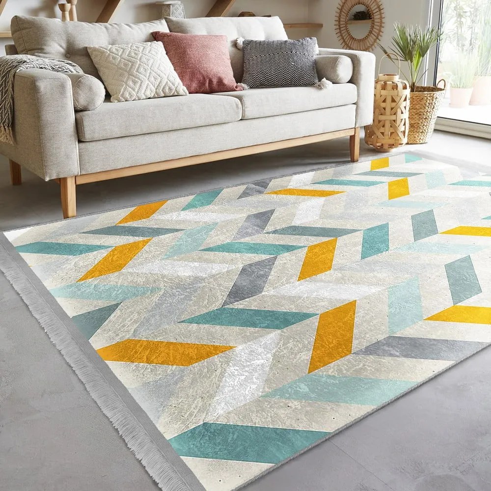 Covor gri de tip traversă 80x200 cm – Mila Home