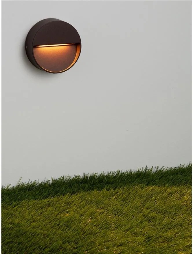 Mini Aplica perete exterior IP65, LED CCT Sete corten 10cm