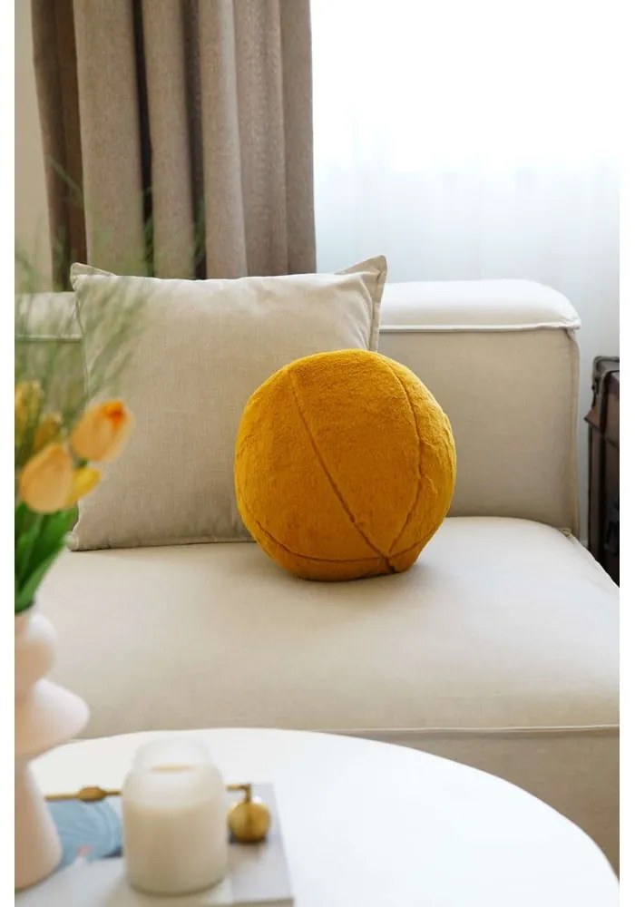 Pernă decorativă din micropluș, cocolino ø 25 cm Top – Mioli Decor