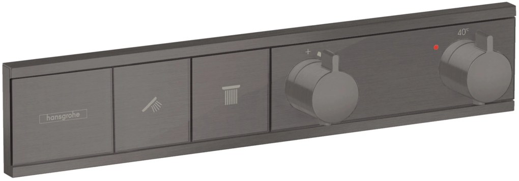 Hansgrohe RainSelect baterie de duș ascuns cu termostat negru 15380340