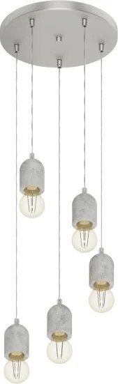 Eglo 95524 - Lustra SILVARES 5xE27/60W/230V