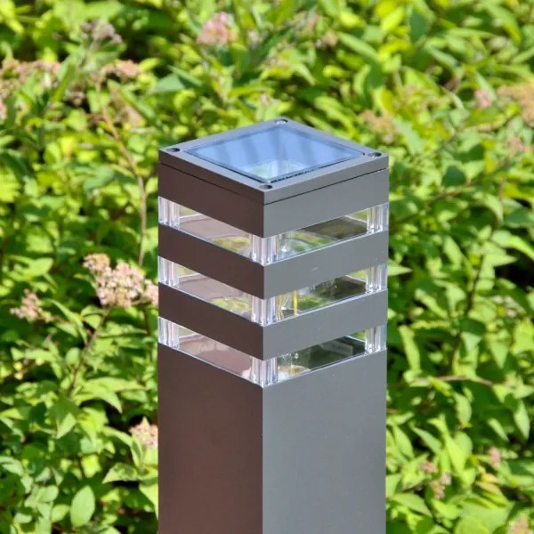 Lampă de exterior LED RGBW reglabilă TEKSAS 1xE27/9W/230V, 44 cm, IP44, antracit
