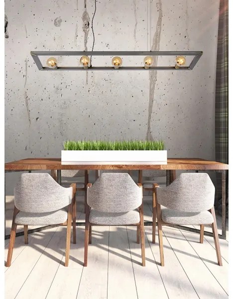 Lucide 73403/05/18 - Lustră pe cablu THOR 5xE27/60W/230V