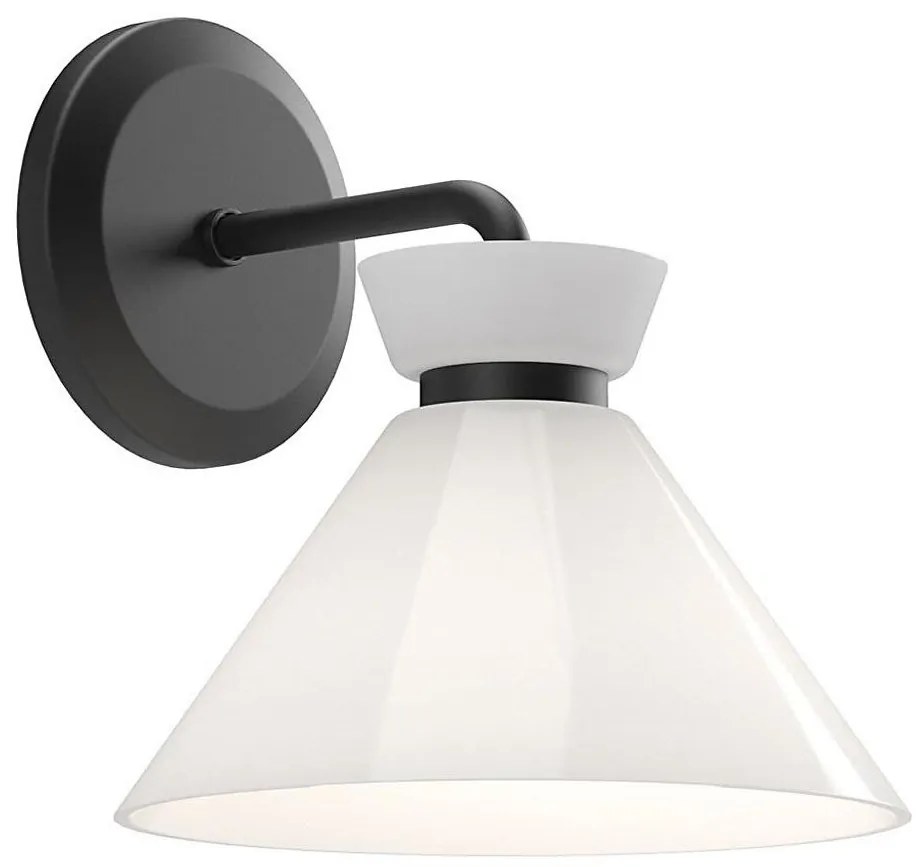 Alora Mood ALM-HALSTON-1WB-BK - Aplică de perete HALSTON 1xE14/40W/230V, neagră