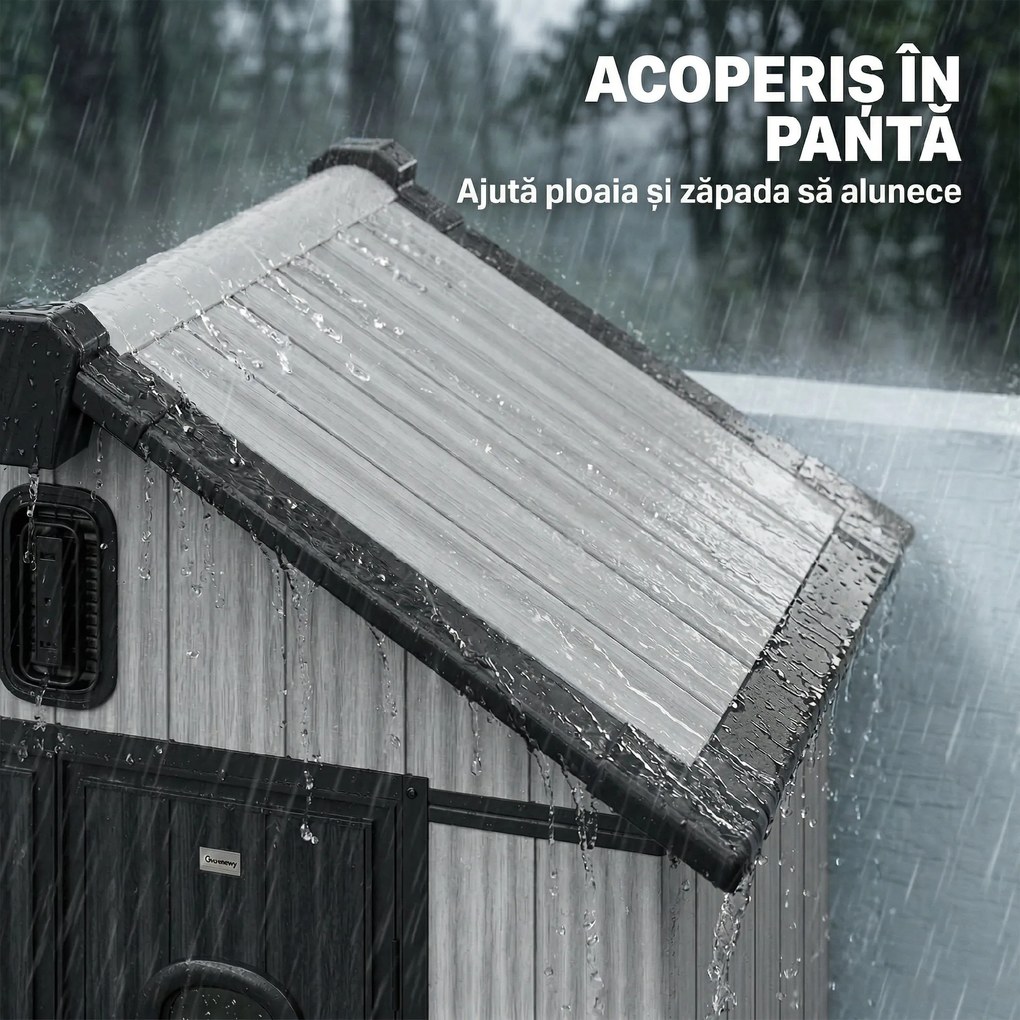 Outsunny metal 2 3, magazie căsuță dulap depozitare cutie | Aosom Romania