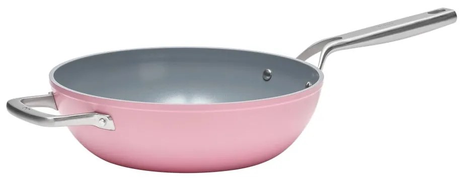 Tigaie tip wok cu capac/cu suprafață ceramică ø 28 cm Meda 3.0 – FABINI
