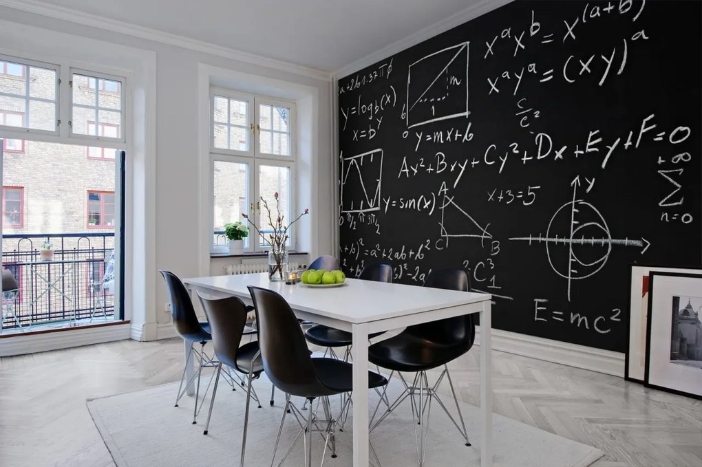 Fototapet, Black board, Rebel Walls