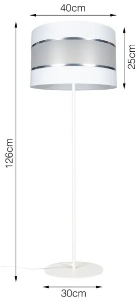Lampadar CORAL 1xE27/60W/230V alb