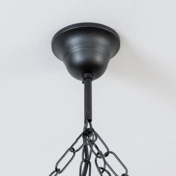 Brilagi - Candelabru cu lanț ROATA, 8xE14/40W/230V, Ø 70 cm, fag