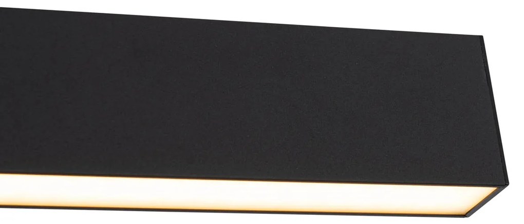 Lampă suspendată neagră cu LED integrat cu 3 trepte de reglare a luminozității 2700-4000K - Keane