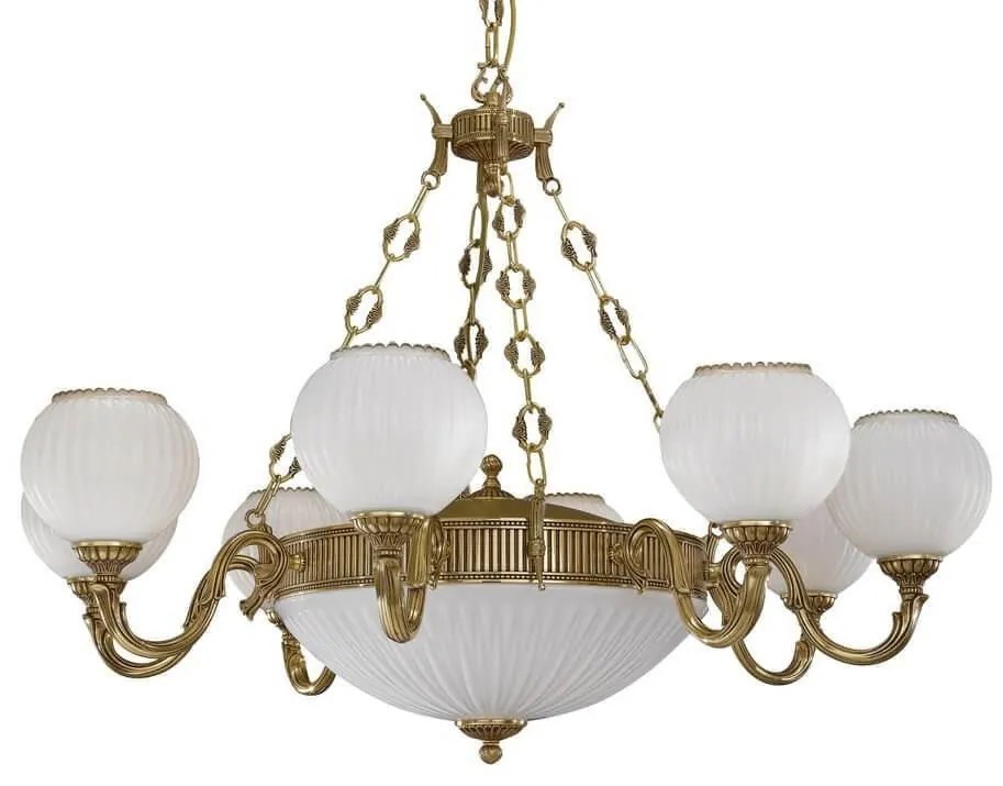 Candelabru clasic din alama 8+3 design italian 9350