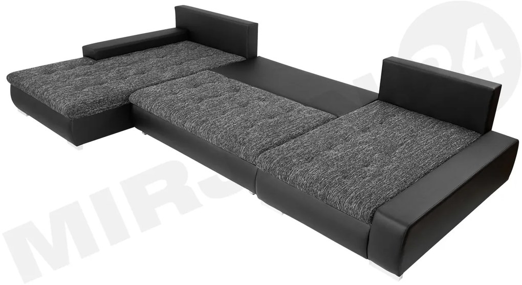 Colțar în formă de U Carmine (piele ecologică Soft 011 + Lawa 06). 1058080