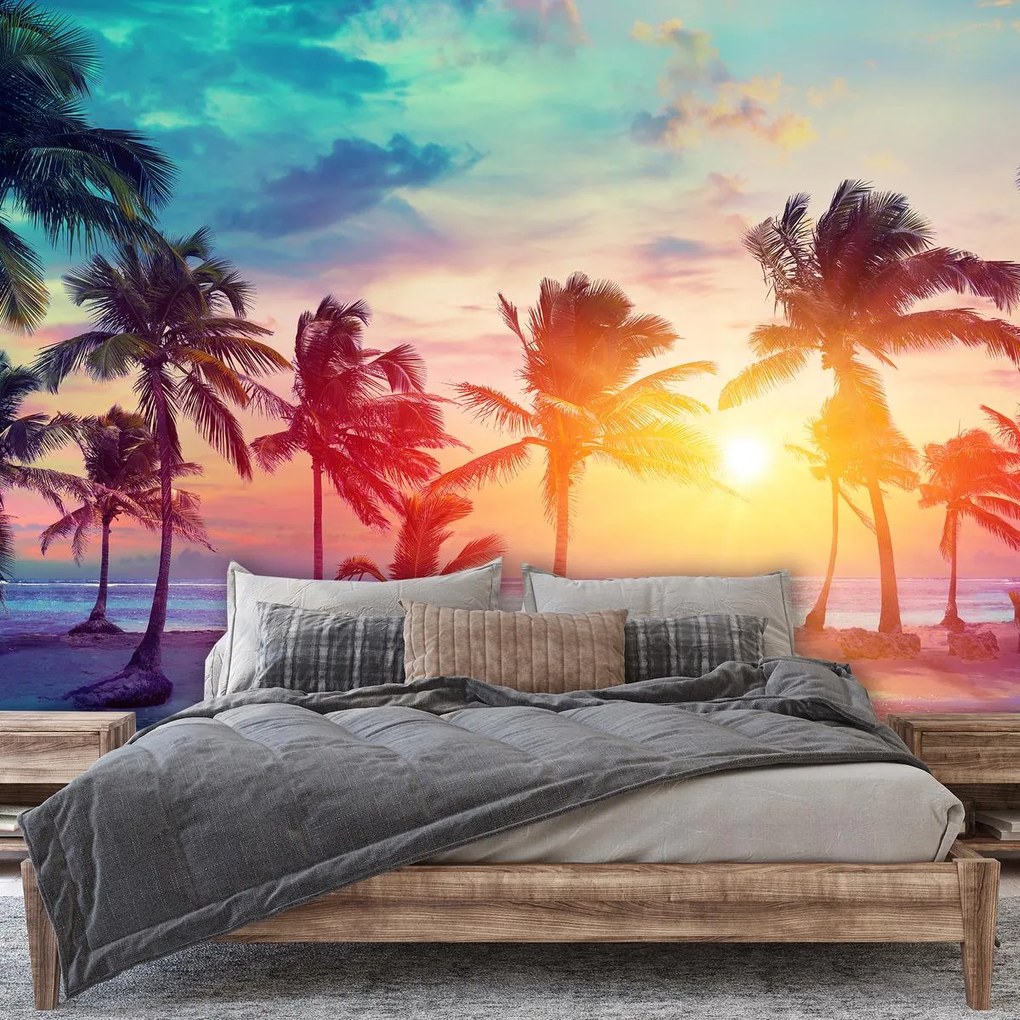 Fototapet - Apus de soare tropical (147x102 cm)