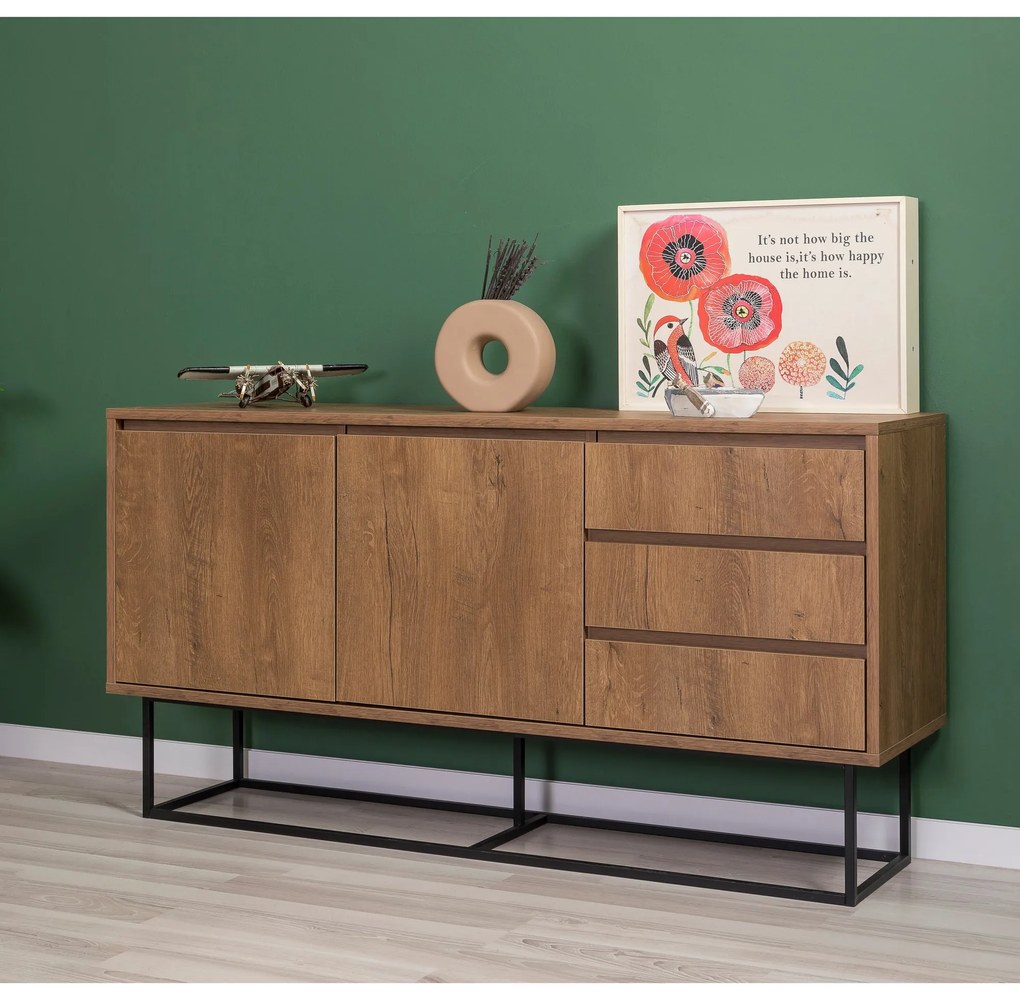 Mobilier living Lexuna 9 (Nuc + Negru). 1089159