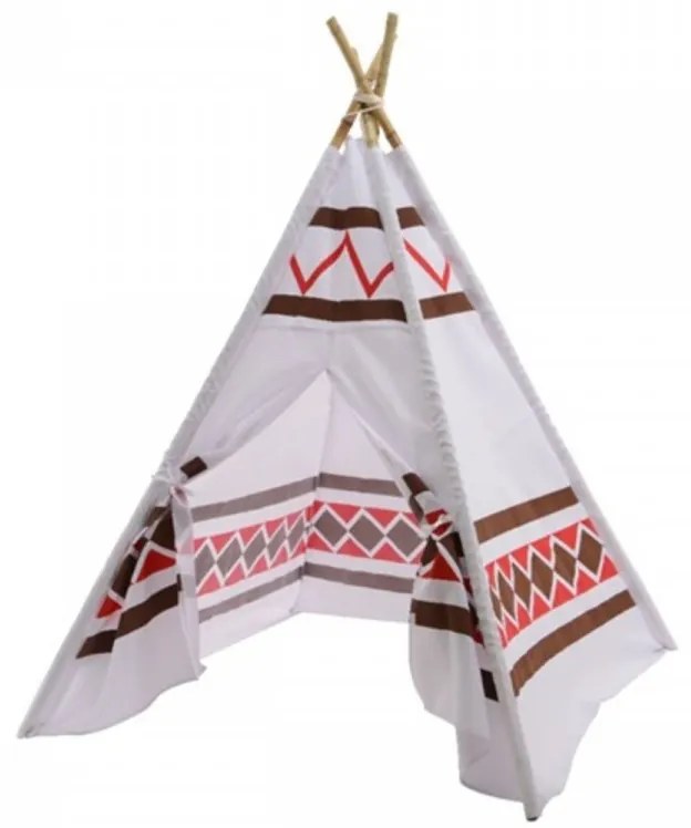 Cort de gradina pentru copii Tepee, Decoris, 120x120x155 cm, poliester, multicolor