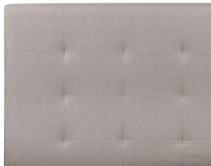 Pat matrimonial 140 cm ROLLA (cu somieră) (gri deschis). 1007494