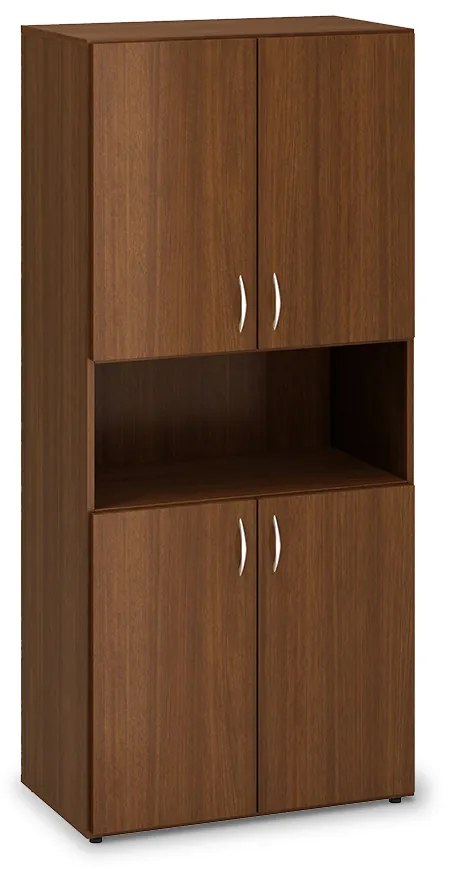 Dulap înalt ProOffice 80 x 47 x 178 cm, nuc