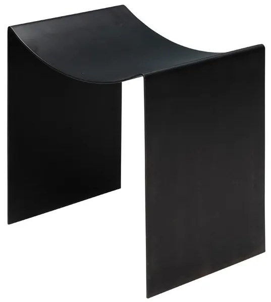 Scaunel negru, din metal, Maniak