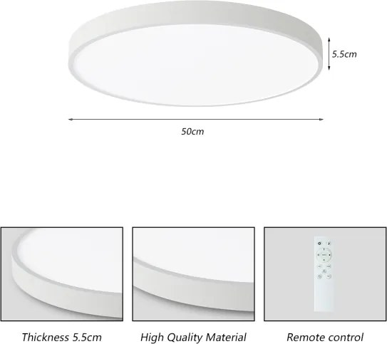 Plafonieră LED dimabilă Brilagi POOL SMART LED/60W/230V 50 cm Wi-Fi Tuya alb + telecomandă