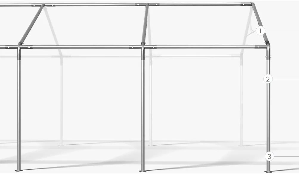 Hala depozitare/garaj 3x6 2 Comfort PE 240g Summer