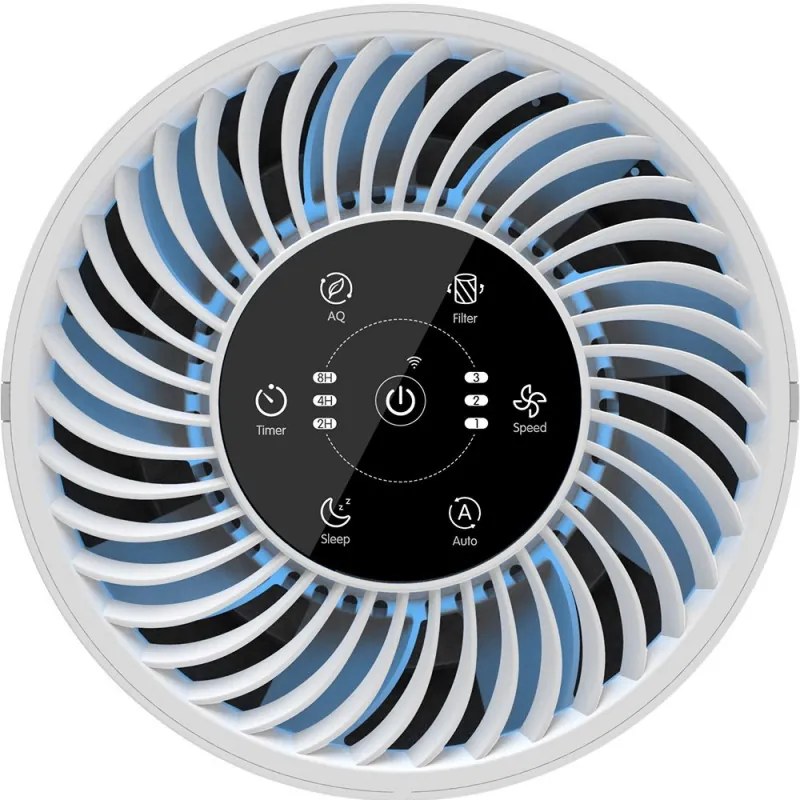 Purificator de aer Tesla Tara Lite 3, Pana la 12 m², CADR 100 m³/h, Filtru HEPA/Carbon Activ, Timer, , Alb