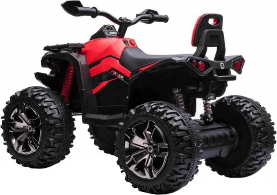 ATV Electric cu acumulator pentru copii NOVOKIDS™ PowerQuad PRO , Cu melodii si lumini, Lungime 103 cm, 3-8 ani , Max 35 kg , Roti EVA, 12V, 4