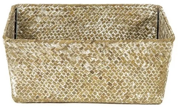 Coș tricotat compactor 30 x 20 x 13 cm, maro deschis