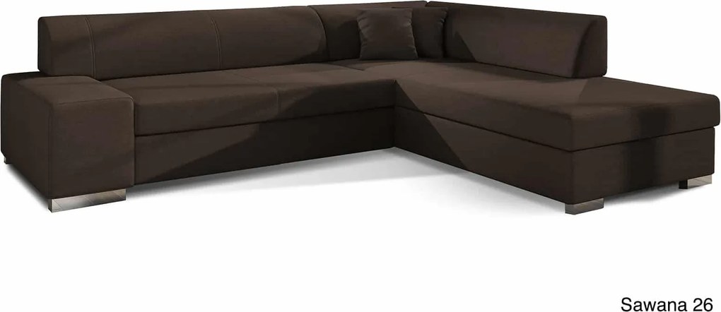 Colțar lemn masiv Extensibil Primo Depozitare 278x217cm Personalizabil - Sawana 21, Stânga