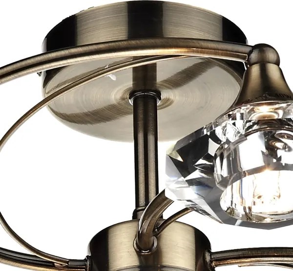 Där Lighting LUT0675 - Lustră de tavan aplicată LUTHER 6xG9/40W/230V, alamă