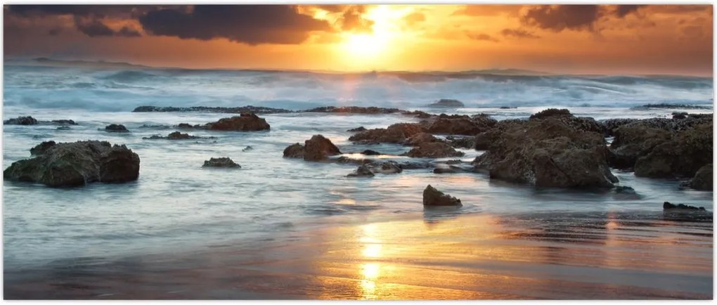 Tablou - Marea scăldată de soare (120x50 cm)