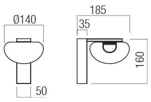 Aplică LED Redo 01-3242 SINCLAIR LED/6,5W/230V CRI 93 IP21 negru
