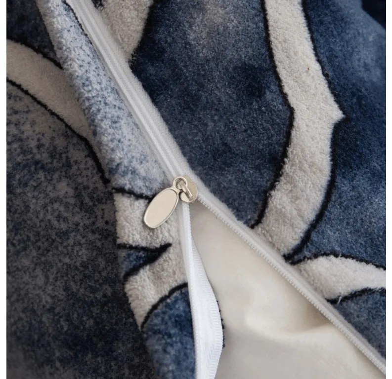 Lenjerie cocolino POLARA albastra Dimensiune lenjerie de pat: 70 x 80 cm | 140 x 200 cm