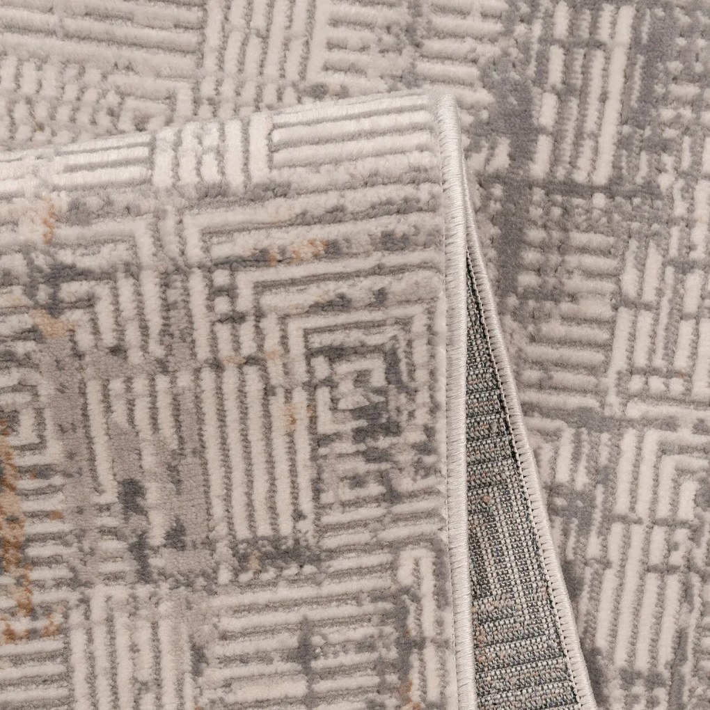 Covor, Motto 4481, 120x180 cm, Gri / Bej / Maro