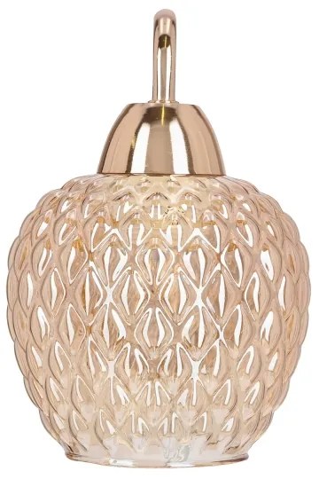 Lampă de perete TOBIAS 1xE27/40W/230V roz-auriu