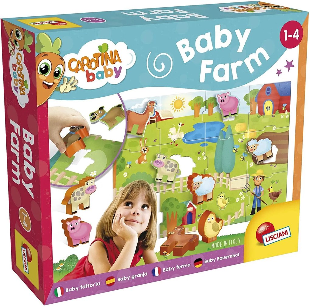 PUZZLE DE PODEA - DISTRACTIE LA FERMA (12 PIESE) - LISCIANI (L67848)