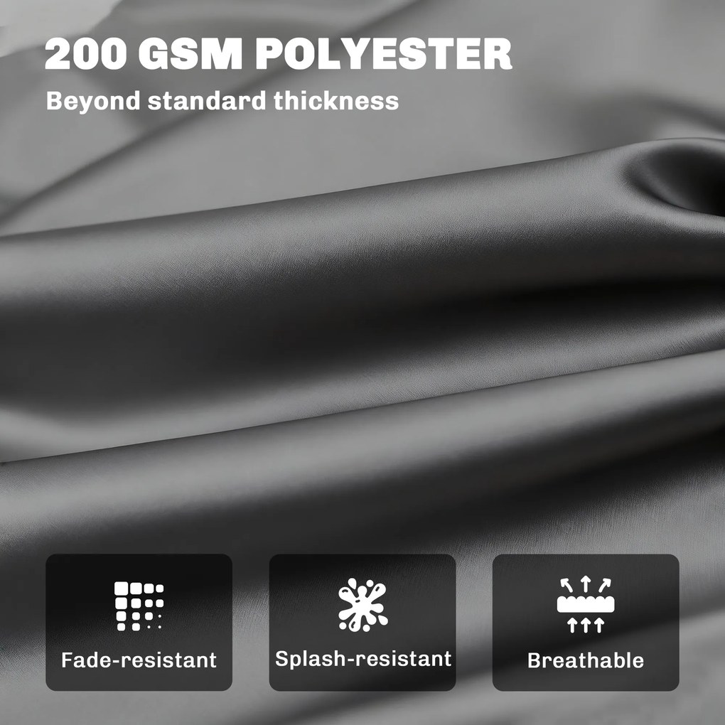 Outsunny Pernă de Grădină Modernă pentru Ședere în Exterior cu 6 Curele, Pernă Căptușită din Bumbac și Poliester, pentru Canapele Balanțe Bănci, 100x98x8 cm, Gri Închis | Aosom Romania