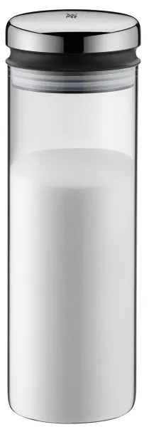 Borcan din sticlă pentru alimente WMF DEPOT 1,5l crom