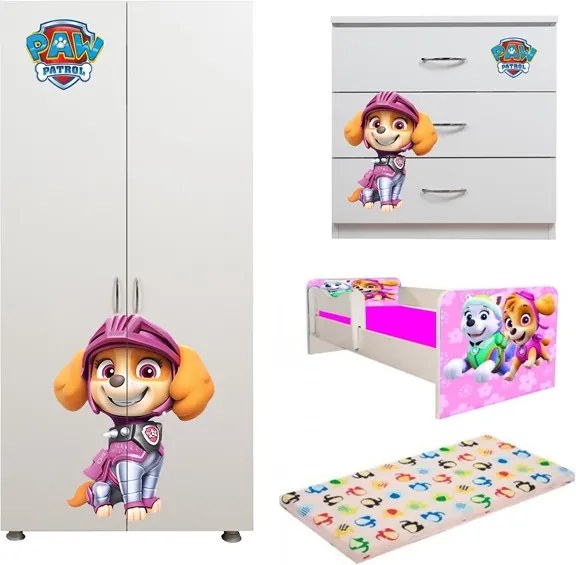 Dormitor fete Paw Patrol pink