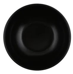 Set de veselă, 12 piese, negru/ceramică