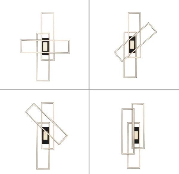 Leuchten Direkt 14693-18-LED Plafonieră dimabilă ASMIN LED/48W/230V +DO